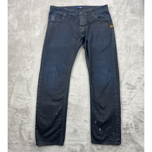 G-Star Other - G-Star Jeans Mens 33x28 Blue Defender Raw Super Slim Dark Wash Indigo Denim